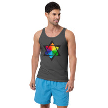 Load image into Gallery viewer, Pride Star of David Unisex Tank Top