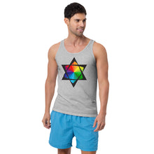 Load image into Gallery viewer, Pride Star of David Unisex Tank Top
