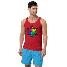 Load image into Gallery viewer, Pride Star of David Unisex Tank Top