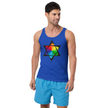 Load image into Gallery viewer, Pride Star of David Unisex Tank Top