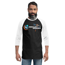 Load image into Gallery viewer, Nebulad Graphics 3/4 Sleeve Baseball Shirt