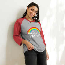 Load image into Gallery viewer, Sounds Gay! 3/4 Unisex Baseball T-Shirt