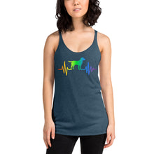 Load image into Gallery viewer, Women's Racerback Labrador Heartbeat Tank