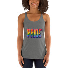 Load image into Gallery viewer, Women's Racerback Tetrus Pride Tank