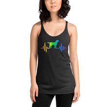 Load image into Gallery viewer, Women's Racerback Labrador Heartbeat Tank