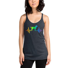 Load image into Gallery viewer, Women's Racerback Labrador Heartbeat Tank