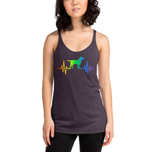 Load image into Gallery viewer, Women's Racerback Labrador Heartbeat Tank