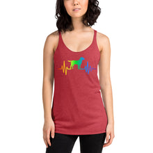 Load image into Gallery viewer, Women's Racerback Labrador Heartbeat Tank