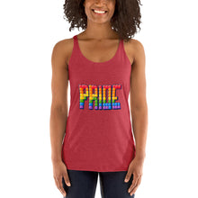 Load image into Gallery viewer, Women's Racerback Tetrus Pride Tank