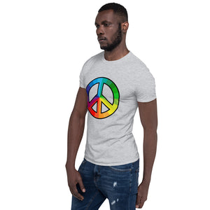 Rainbow Peace Symbol Short-Sleeve T-Shirt
