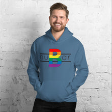 Load image into Gallery viewer, nuBar Rainbow Logo Unisex Hoodie - Black on Light