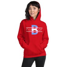 Load image into Gallery viewer, nuBar Trans Pride Logo Unisex Hoodie - White on Dark