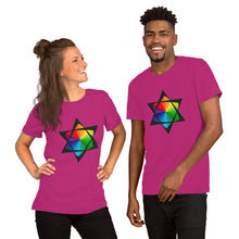 Load image into Gallery viewer, Rainbow of David Short Sleeve T-Shirt