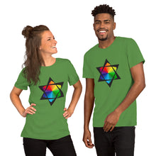 Load image into Gallery viewer, Rainbow of David Short Sleeve T-Shirt