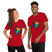 Load image into Gallery viewer, Rainbow of David Short Sleeve T-Shirt