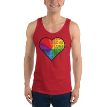 Load image into Gallery viewer, Love is Love is Love Unisex Tank Top
