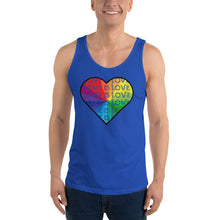 Load image into Gallery viewer, Love is Love is Love Unisex Tank Top