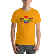 Load image into Gallery viewer, nuBar Rainbow Logo Short-Sleeve Unisex T-Shirt - Black on Light