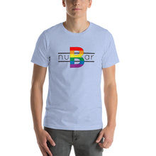 Load image into Gallery viewer, nuBar Rainbow Logo Short-Sleeve Unisex T-Shirt - Black on Light