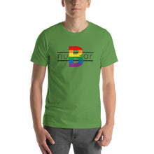 Load image into Gallery viewer, nuBar Rainbow Logo Short-Sleeve Unisex T-Shirt - Black on Light