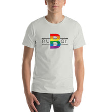 Load image into Gallery viewer, nuBar Rainbow Logo Short-Sleeve Unisex T-Shirt - Black on Light