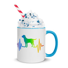 Load image into Gallery viewer, Rainbow Labrador Heartbeat Mug