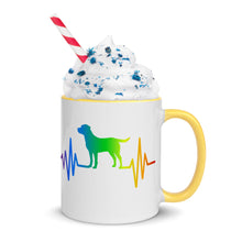 Load image into Gallery viewer, Rainbow Labrador Heartbeat Mug