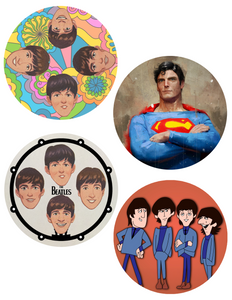 Superhero and Pop Culture Coasters (Sold as a Set of 4)