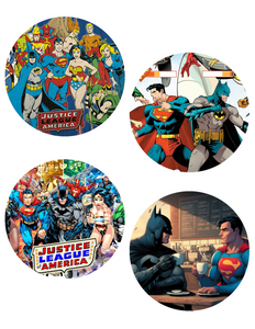 Superhero and Pop Culture Coasters (Sold as a Set of 4)