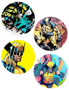 Superhero and Pop Culture Coasters (Sold as a Set of 4)