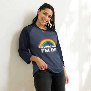 Sounds Gay! 3/4 Unisex Baseball T-Shirt