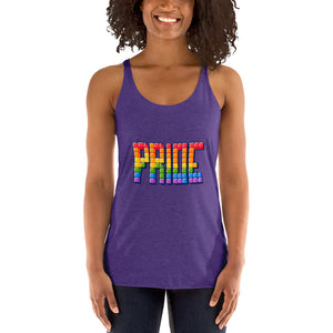 Women's Racerback Tetrus Pride Tank