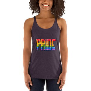 Women's Racerback Tetrus Pride Tank