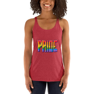 Women's Racerback Tetrus Pride Tank