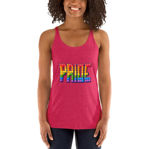 Women's Racerback Tetrus Pride Tank