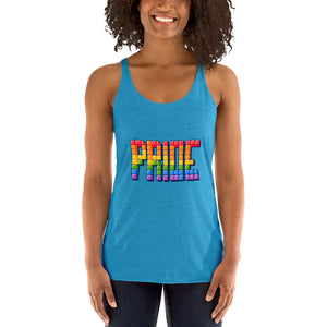 Women's Racerback Tetrus Pride Tank