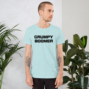 Grumpy Boomer Short Sleeve T-Shirt - Black on Light