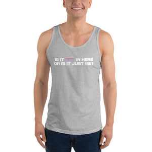 Gay in Here Tank Top - White on Dark