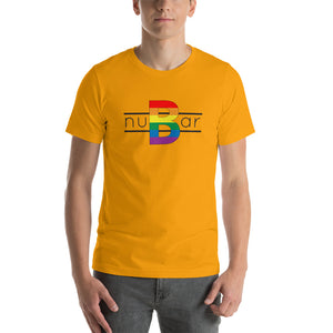 nuBar Rainbow Logo Short-Sleeve Unisex T-Shirt - Black on Light
