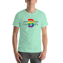 Load image into Gallery viewer, nuBar Rainbow Logo Short-Sleeve Unisex T-Shirt - Black on Light
